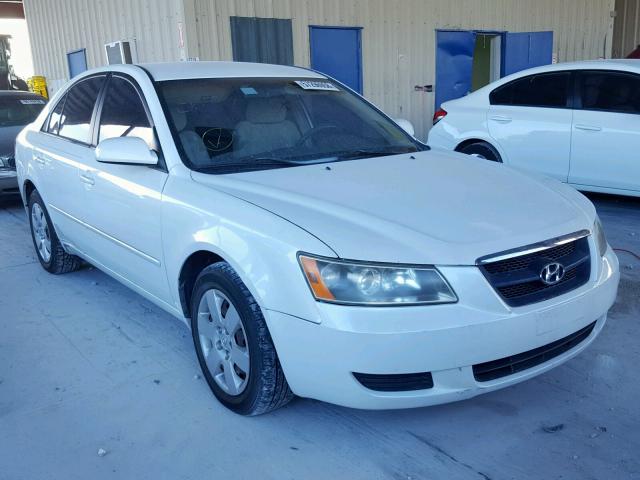 5NPET46C77H243808 - 2007 HYUNDAI SONATA GLS WHITE photo 1