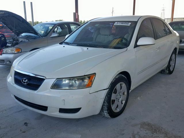 5NPET46C77H243808 - 2007 HYUNDAI SONATA GLS WHITE photo 2