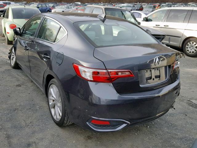 19UDE2F37GA018047 - 2016 ACURA ILX BASE GRAY photo 3