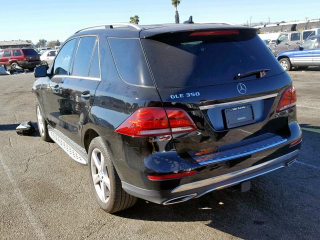 4JGDA5JB8GA770815 - 2016 MERCEDES-BENZ GLE 350 BLACK photo 3