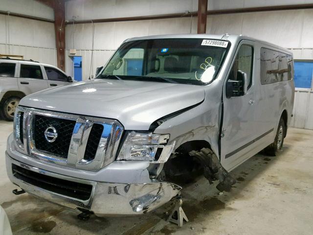 5BZAF0AA7DN201283 - 2013 NISSAN NV 3500 SILVER photo 2