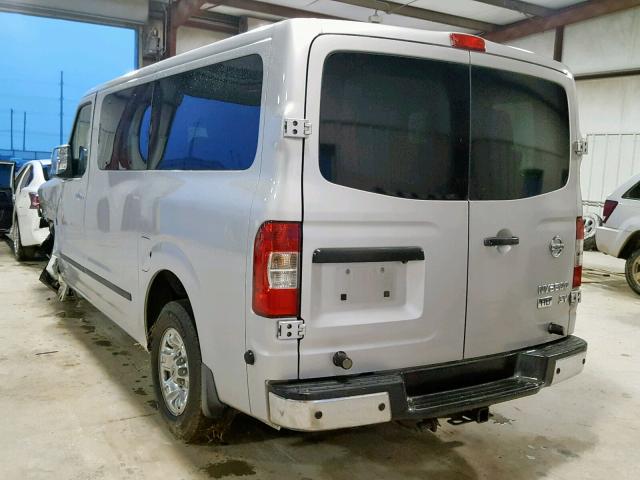 5BZAF0AA7DN201283 - 2013 NISSAN NV 3500 SILVER photo 3