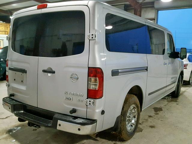 5BZAF0AA7DN201283 - 2013 NISSAN NV 3500 SILVER photo 4