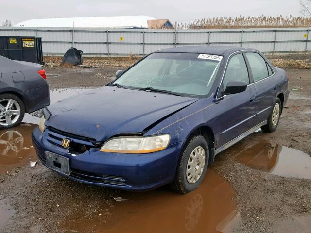 1HGCF86652A092159 - 2002 HONDA ACCORD VAL BLUE photo 2