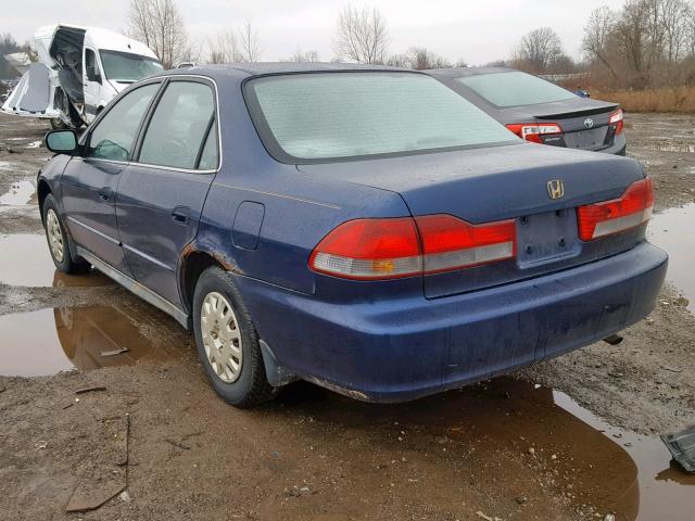 1HGCF86652A092159 - 2002 HONDA ACCORD VAL BLUE photo 3