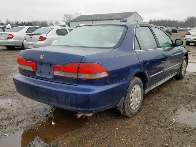 1HGCF86652A092159 - 2002 HONDA ACCORD VAL BLUE photo 4