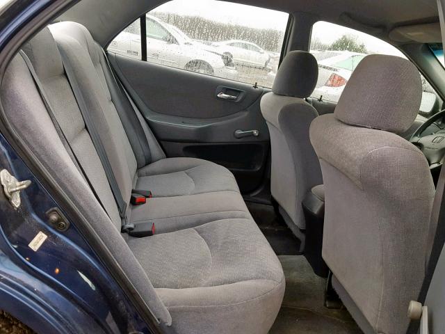 1HGCF86652A092159 - 2002 HONDA ACCORD VAL BLUE photo 6