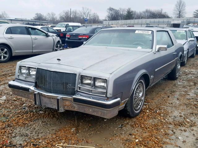 4Z57RAE7422941 - 1980 BUICK RIVIERA GRAY photo 2