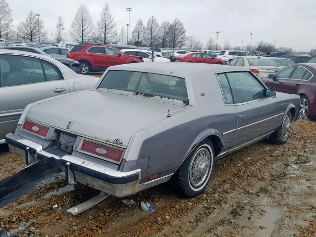 4Z57RAE7422941 - 1980 BUICK RIVIERA GRAY photo 4