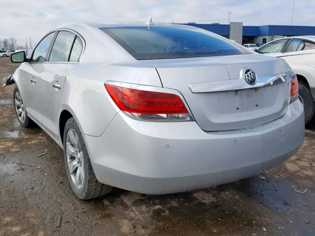 1G4GC5EG7AF252203 - 2010 BUICK LACROSSE C SILVER photo 3