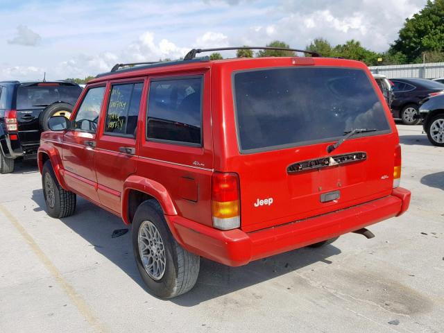 1J4FJ78S5WL243486 - 1998 JEEP CHEROKEE L RED photo 3