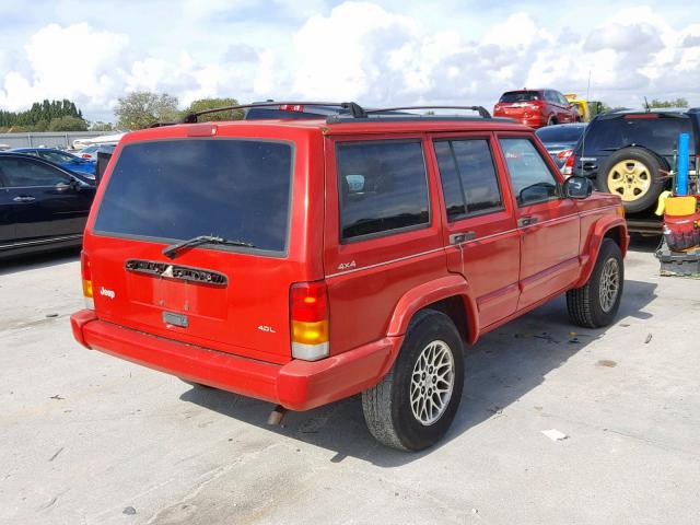 1J4FJ78S5WL243486 - 1998 JEEP CHEROKEE L RED photo 4