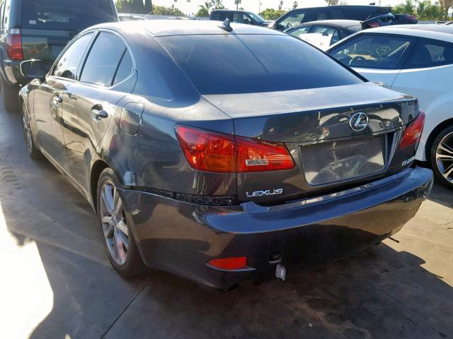 JTHBK262275029003 - 2007 LEXUS IS 250 GRAY photo 3