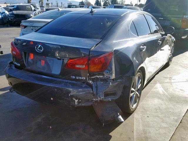 JTHBK262275029003 - 2007 LEXUS IS 250 GRAY photo 4