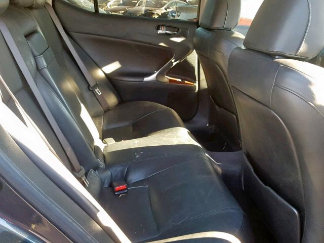 JTHBK262275029003 - 2007 LEXUS IS 250 GRAY photo 6