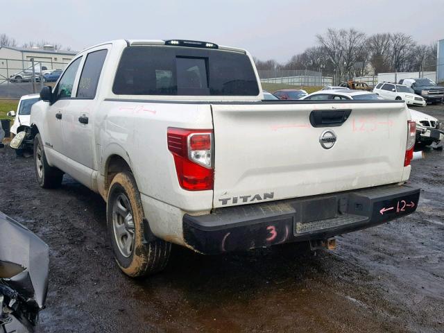 1N6AA1EK7HN532181 - 2017 NISSAN TITAN S WHITE photo 3