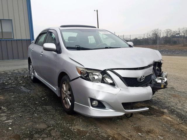 2T1BU40E39C096855 - 2009 TOYOTA COROLLA BA SILVER photo 1