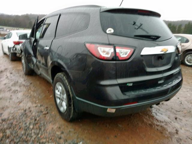 1GNKRFED2DJ122539 - 2013 CHEVROLET TRAVERSE L BROWN photo 3