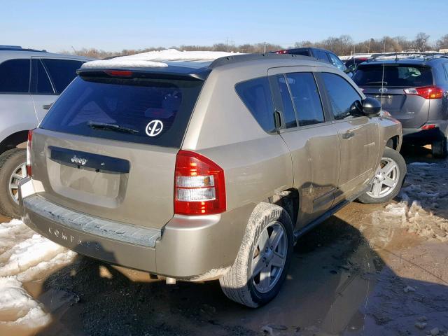 1J4FT47B99D134053 - 2009 JEEP COMPASS SP BEIGE photo 4