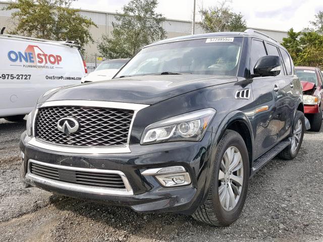 JN8AZ2NF6H9640339 - 2017 INFINITI QX80 BASE BLACK photo 2