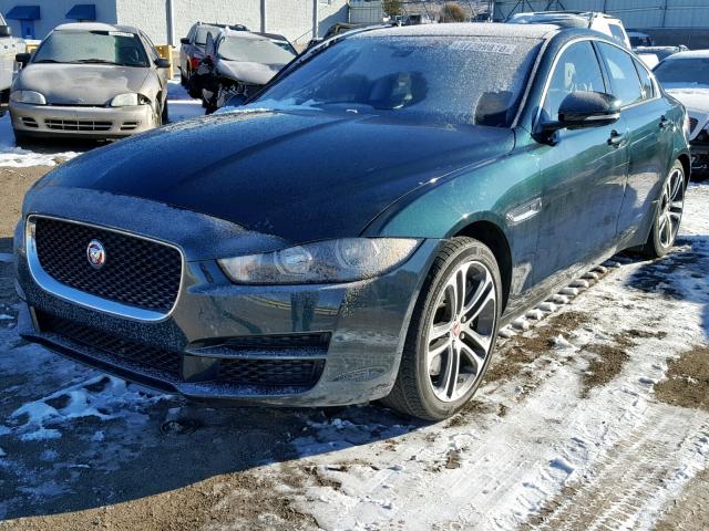 SAJAD4BV9HA946744 - 2017 JAGUAR XE PREMIUM GREEN photo 2