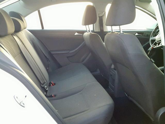3VW1K7AJ1FM312443 - 2015 VOLKSWAGEN JETTA BASE WHITE photo 6