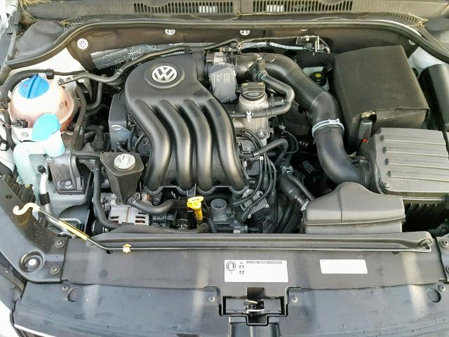 3VW1K7AJ1FM312443 - 2015 VOLKSWAGEN JETTA BASE WHITE photo 7