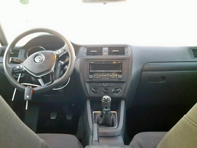 3VW1K7AJ1FM312443 - 2015 VOLKSWAGEN JETTA BASE WHITE photo 9