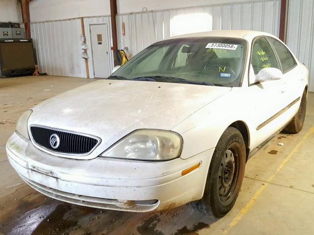 1MEFM50U11G612035 - 2001 MERCURY SABLE GS WHITE photo 2