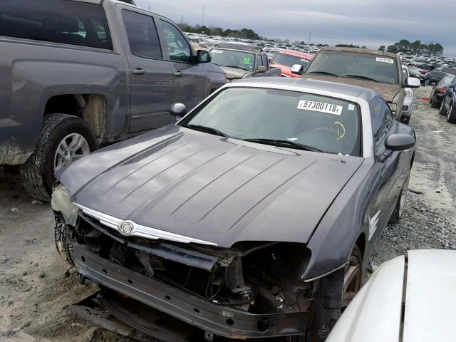 1C3AN69L94X018424 - 2004 CHRYSLER CROSSFIRE GRAY photo 2