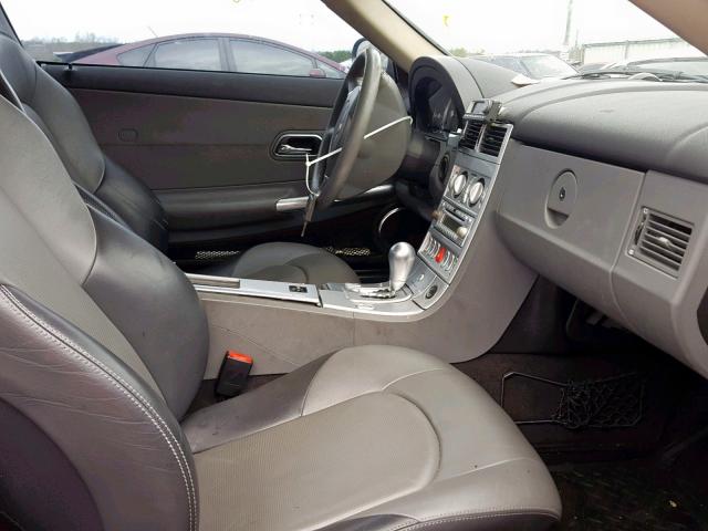 1C3AN69L94X018424 - 2004 CHRYSLER CROSSFIRE GRAY photo 5