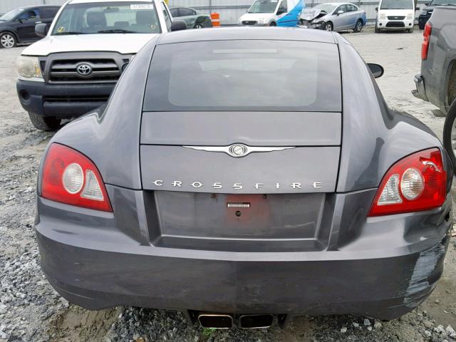 1C3AN69L94X018424 - 2004 CHRYSLER CROSSFIRE GRAY photo 6