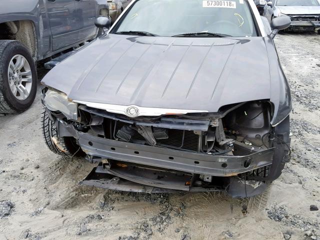 1C3AN69L94X018424 - 2004 CHRYSLER CROSSFIRE GRAY photo 9