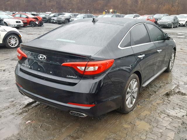 5NPE34AF4HH514486 - 2017 HYUNDAI SONATA SPO BLACK photo 4