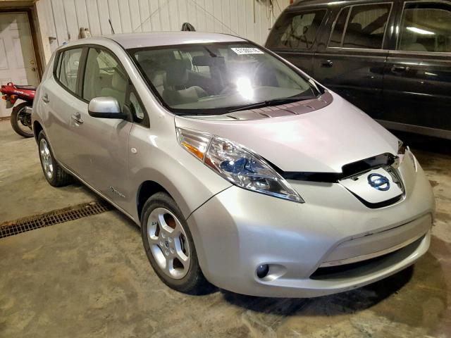 JN1AZ0CP9CT020756 - 2012 NISSAN LEAF SV SILVER photo 1