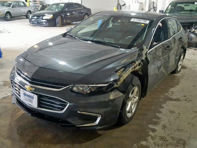 1G1ZB5ST6HF208441 - 2017 CHEVROLET MALIBU LS GRAY photo 2