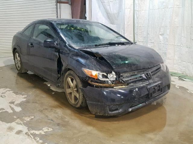 2HGFG12938H570025 - 2008 HONDA CIVIC EXL BLACK photo 1