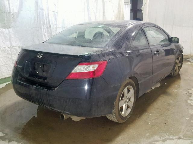 2HGFG12938H570025 - 2008 HONDA CIVIC EXL BLACK photo 4