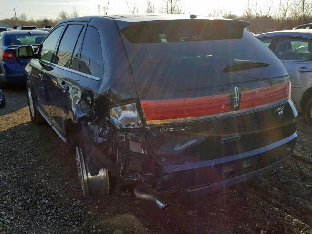 2LMDU88C58BJ01757 - 2008 LINCOLN MKX BLACK photo 3