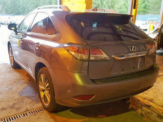 2T2BC1BA7FC006335 - 2015 LEXUS RX 450H CHARCOAL photo 3