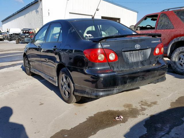 2T1BR32E86C571114 - 2006 TOYOTA COROLLA CE BLACK photo 3