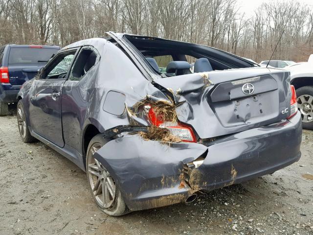 JTKJF5C7XD3049485 - 2013 TOYOTA SCION TC ნაცრისფერი ფოტო 3
