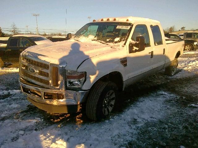 1FTWW31R68ED80032 - 2008 FORD F350 SRW S WHITE photo 2