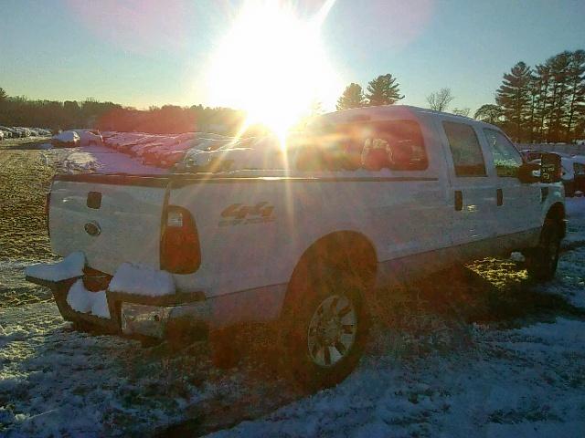 1FTWW31R68ED80032 - 2008 FORD F350 SRW S WHITE photo 4