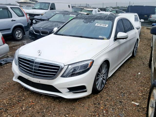 WDDUG8CB1GA225210 - 2016 MERCEDES-BENZ S 550 WHITE photo 2