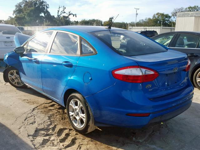 3FADP4BJ2FM148284 - 2015 FORD FIESTA SE BLUE photo 3