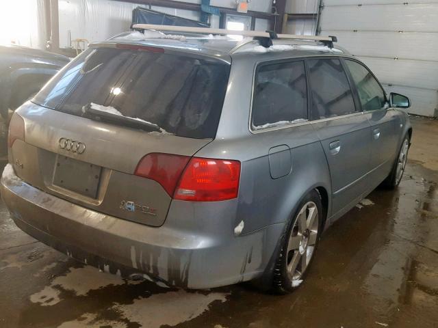 WAUKF68E16A000471 - 2006 AUDI A4 2.0T AV GRAY photo 4