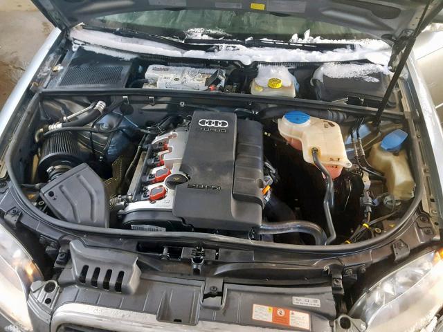 WAUKF68E16A000471 - 2006 AUDI A4 2.0T AV GRAY photo 7