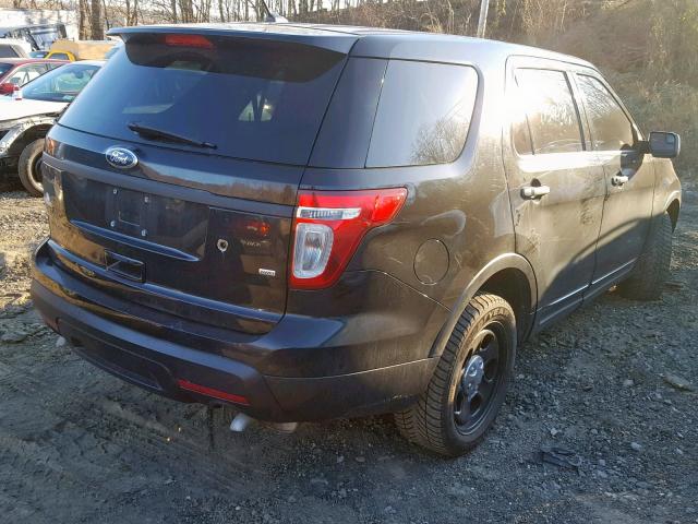 1FM5K8ARXDGC40872 - 2013 FORD EXPLORER P 黑色 照片 4