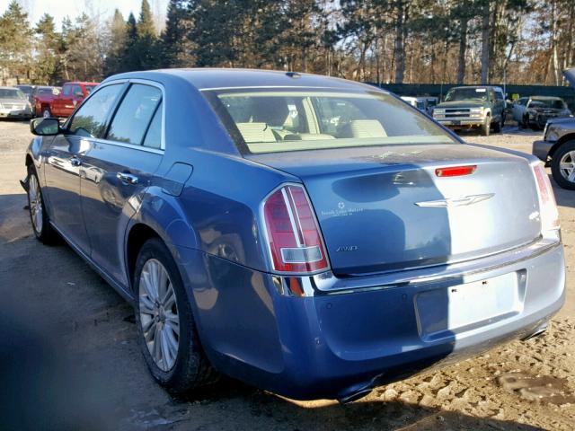 2C3CK6CTXBH573927 - 2011 CHRYSLER 300C BLUE photo 3